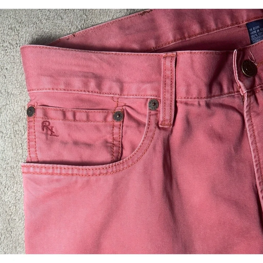 Polo Ralph Lauren Dry Goods Pants Mens 33x32 Pink Salmon 5 Pocket Cotton